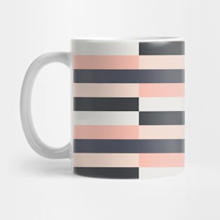 Horizontal Violet Stripes Pattern Mug